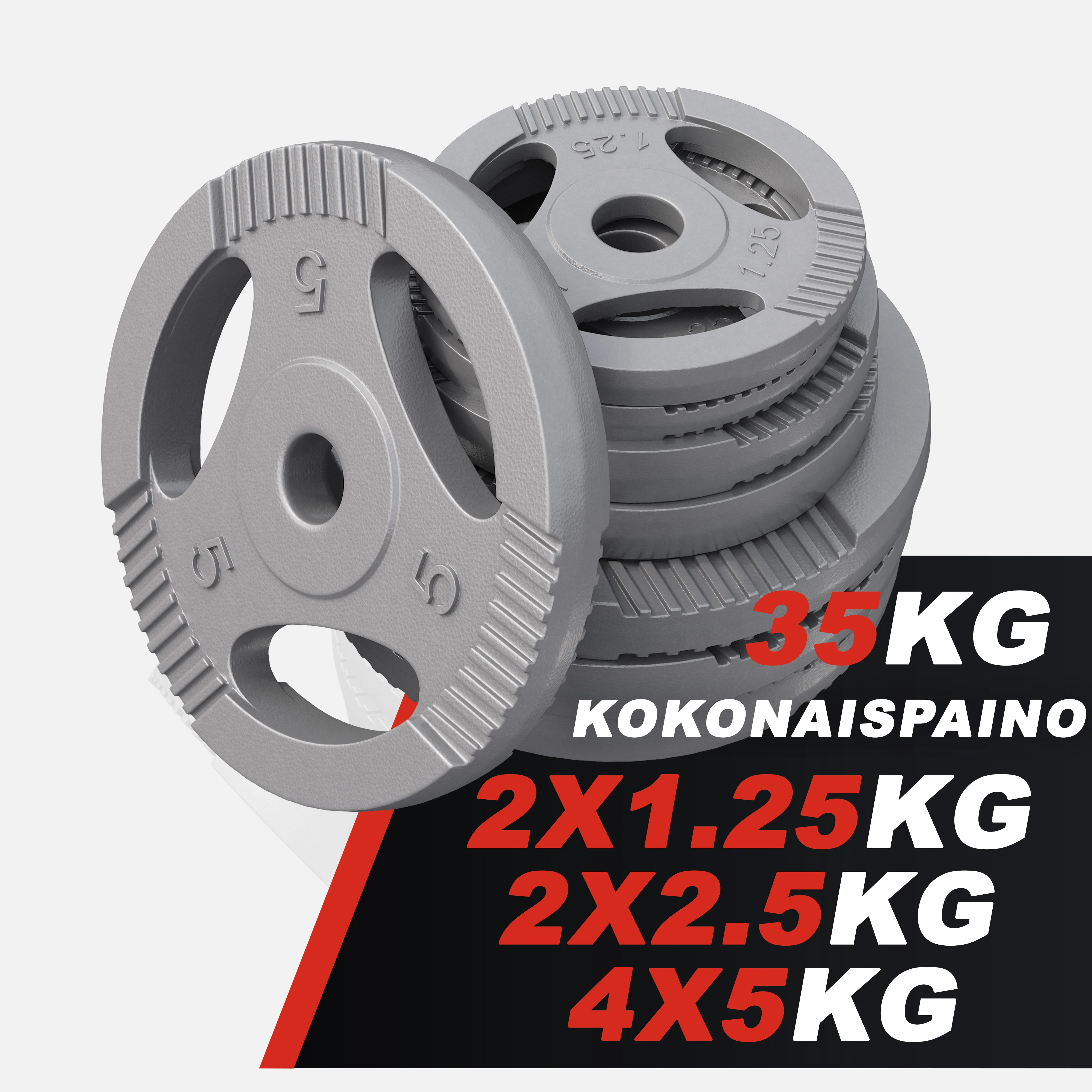 Tri Grip levytankosetti 35 kg EZ-tangolla - Image 4