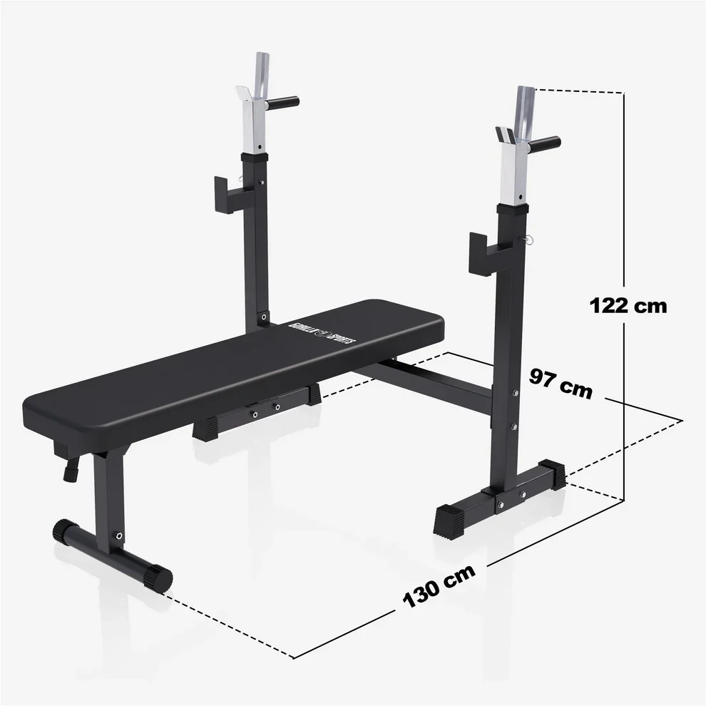 Taitettava painonnostopenkki + 100 kg levytankosarja - Image 8