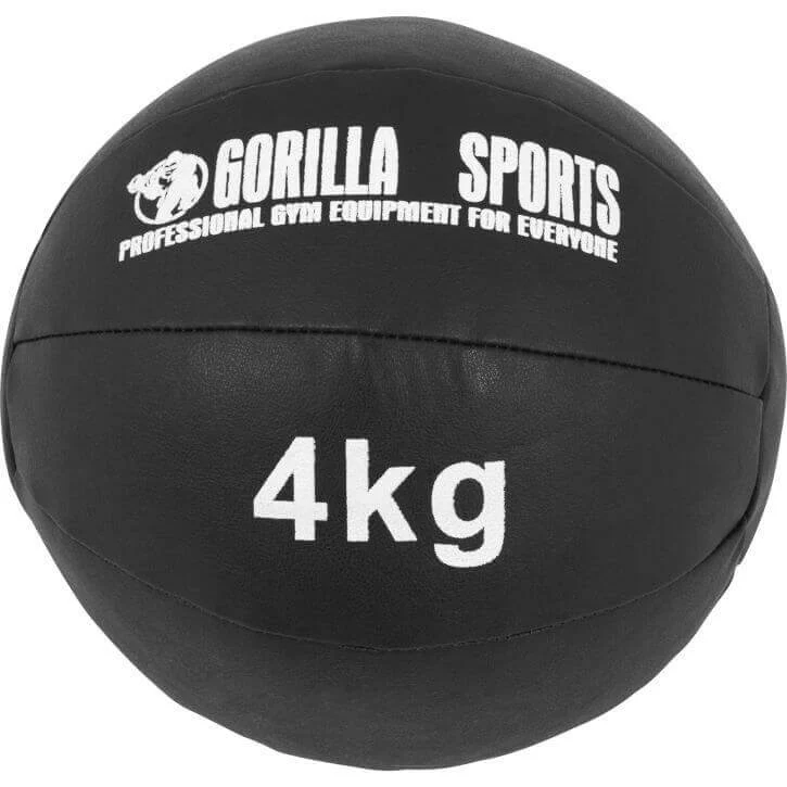 Wall Ball kuntopallo 1–10 kg, musta PU - Image 5