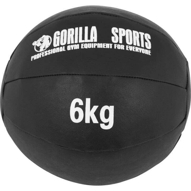 Wall Ball kuntopallo 1–10 kg, musta PU - Image 7